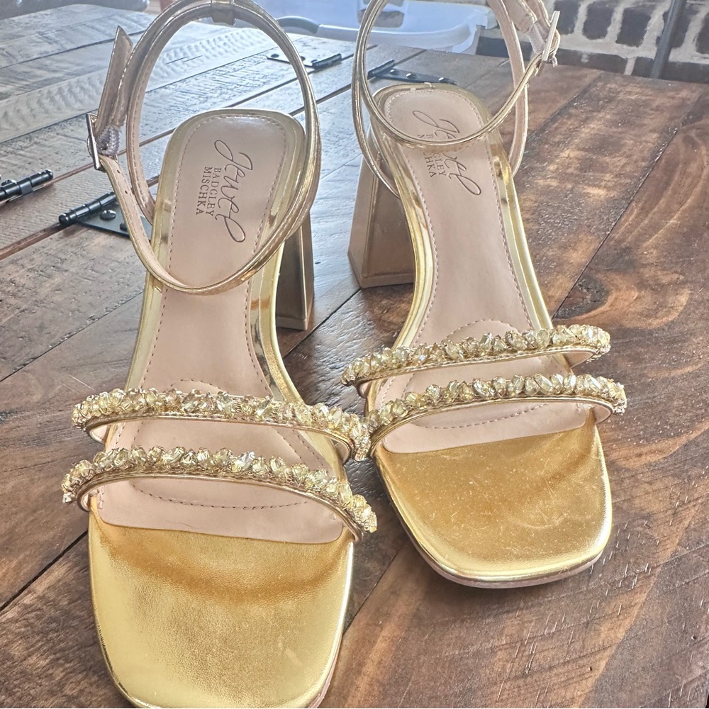 NWT Elegant Jewel Badgley Mischka Women's Sandals - Picture 6 of 12